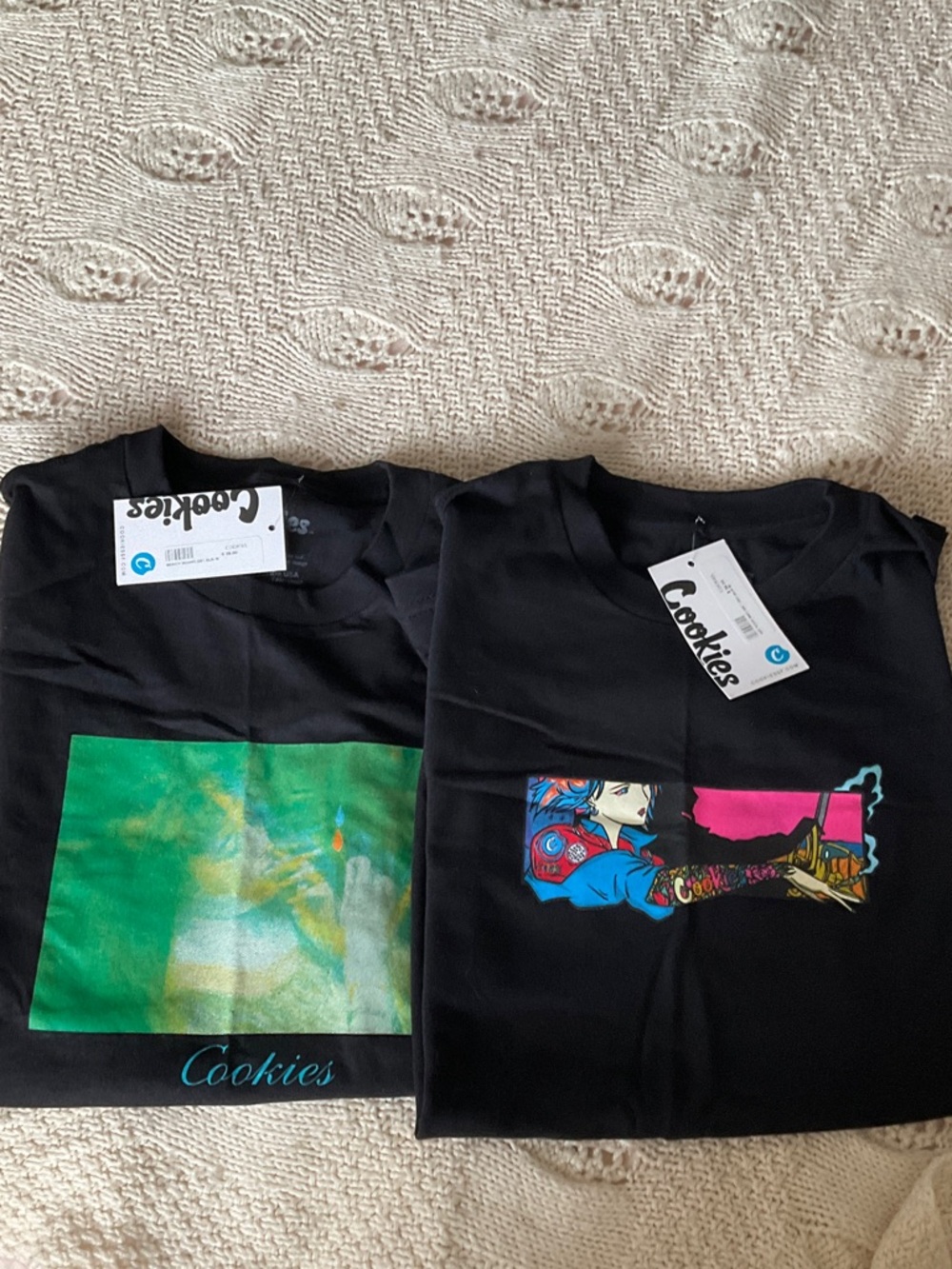 Cookies Black Short Sleeve Graphic Tee - Black